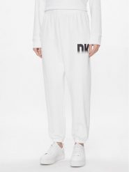 DKNY Sport Spodnie dresowe DP3P3379 Biały Relaxed Fit. Białe spodnie dresowe DKNY Sport, bez wzorów, z bawełny. Za 349.99 zł.