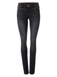 Heine Dżinsy - Skinny fit - w kolorze czarnym rozmiar: 19. Czarne jeansy Heine, bez wzorów. Za 165.99 zł.