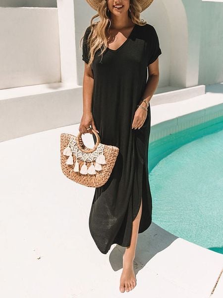 LA Angels Sukienka w kolorze czarnym rozmiar: L. Czarne sukienki LA Angels, na co dzień, l, bez wzorów, bez kołnierzyka, bez ramiączek, maxi, proste. Za 202.50 zł.