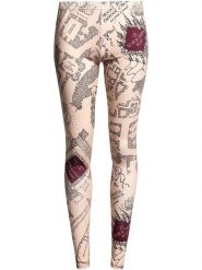Nastrovje Potsdam Legginsy w kolorze beżowym rozmiar: M. Brązowe legginsy Nastrovje Potsdam, bez wzorów. Za 57.06 zł.