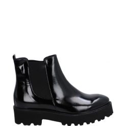 KLASYCZNE CZARNE SZTYBLETY 71205 TOSCA NERO. Czarne botki Venezia, bez wzorów, ze skóry, klasyczne, bez obcasa, bez zapięcia. Za 279.00 zł.