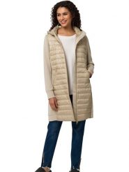 Heine Płaszcz pikowany w kolorze beżowym rozmiar: 50. Brązowe płaszcze Heine, bez wzorów, bez kaptura. Za 86.99 zł.