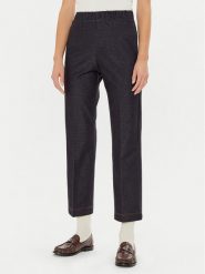 Max Mara Leisure Spodnie materiałowe Quiete 2426786048600 Granatowy Regular Fit. Niebieskie spodnie materiałowe Max Mara Leisure, bez wzorów, z bawełny. Za 349.99 zł.