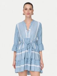 ONLY Sukienka letnia Athena 15219486 Niebieski Regular Fit. Niebieskie sukienki ONLY, xs, bez wzorów, z syntetyku, bez kołnierzyka, bez ramiączek. Za 129.99 zł.