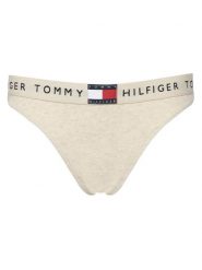 Tommy Hilfiger Stringi UW0UW06227 Écru. Stringi Tommy Hilfiger, bez wzorów, z bawełny. Za 99.99 zł.