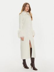 TWINSET Kardigan 242TT3430 Biały Slim Fit. Białe swetry Twinset, l, bez wzorów, z syntetyku, bez ramiączek. Za 499.99 zł.