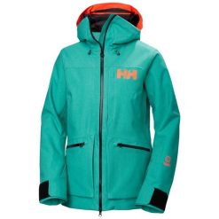 Damska kurtka turystyczna Helly Hansen Powderqueen 3.0. Zielone kurtki narciarskie Helly Hansen, na zimę, bez wzorów, bez kaptura, narciarskie. W wyprzedaży za 1,806.70 zł.