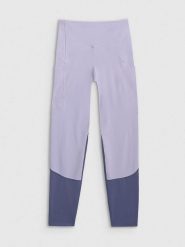 4F Legginsy sportowe w kolorze błękitnym rozmiar: M. Niebieskie legginsy 4f, bez wzorów, z materiału, sportowe. Za 104.95 zł.