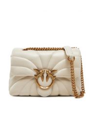 PINKO Torebka Love Puff Mini Cl AI 24-25 PLTT 100039 A1EX Écru. Kopertówki Pinko, bez wzorów, ze skóry, wizytowe, bez dodatków. Za 1,739.00 zł.