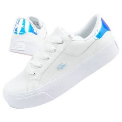 Buty Lacoste Ziane Platform 041Y9 białe. Białe buty treningowe bez wzorów, ze skóry, bez zapięcia. Za 640.22 zł.