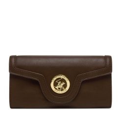 Portfel Beverly Hills Polo Club. Brązowe portfele Beverly Hills Polo Club, bez wzorów. Za 79.99 zł.
