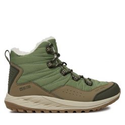 Trapery Big Star Shoes. Zielone traperki BIG STAR SHOES, bez wzorów, retro, bez obcasa, bez zapięcia. Za 379.99 zł.