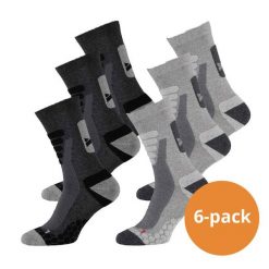 Skarpety turystyczne Xtreme 6-pack Multi szary. Szare skarpetki XTREME SOCKSWEAR, bez wzorów. Za 194.99 zł.