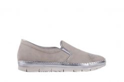 Trampki Bayla-131 3912 Perla, Beż, Skóra naturalna - 40. Szare trampki Bayla, z aplikacjami, z gumy, bez zapięcia. W wyprzedaży za 89.10 zł.