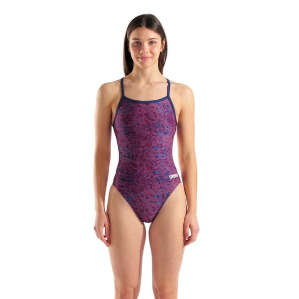 Strój Kąpielowy Damski Arena Snakeskin Swimsuit Challengeback. Niebieskie stroje jednoczęściowe Arena, bez wzorów, z materiału, sportowe. Za 259.00 zł.