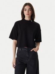 HUGO T-Shirt Damelody 50561189 Czarny Regular Fit. Czarne t-shirty Hugo, s, bez wzorów, z bawełny, bez kołnierzyka, bez ramiączek. Za 279.99 zł.