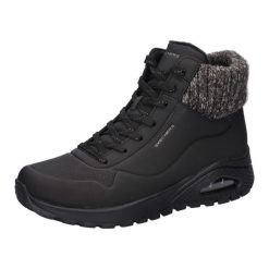 Buty do chodzenia damskie Skechers Uno Rugged Darling. Czarne buty trekkingowe Skechers, bez wzorów, z materiału, bez zapięcia, trekkingowe. Za 349.99 zł.