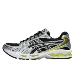 Buty do chodzenia dla dorosłych ASICS Gel-Kayano 14 Black Lemon Spark. Białe buty do biegania ASICS, bez wzorów, z materiału, bez zapięcia, do biegania, asics gel kayano. Za 1,224.95 zł.