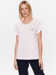 Tommy Hilfiger T-Shirt UW0UW04525 Różowy Regular Fit. Czerwone t-shirty Tommy Hilfiger, s, bez wzorów, z bawełny, bez kołnierzyka, bez ramiączek. Za 189.99 zł.