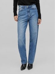 Vila Jeansy Kelly 14084730 Niebieski Straight Fit. Niebieskie jeansy Vila, bez wzorów, z bawełny. Za 109.99 zł.
