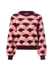 Nümph Sweter - Nulila Kobiety drobna dzianina beżowy|różowy|czerwony, XL. Brązowe swetry Nümph, xl, bez wzorów, z dzianiny, eleganckie, bez ramiączek. Za 229.95 zł.