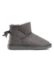 ISLAND BOOT Botki zimowe "Bryan" w kolorze ciemnoszarym rozmiar: 39. Szare botki Island Boot, bez wzorów, z materiału, bez obcasa, bez zapięcia. Za 129.57 zł.