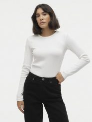Vero Moda Bluzka Chloe 10306897 Biały Slim Fit. Białe bluzki Vero Moda, xxl, bez wzorów, z bawełny, bez kołnierzyka, bez ramiączek. Za 89.99 zł.