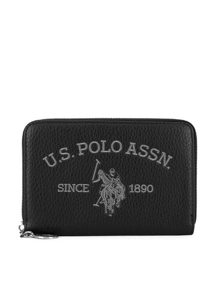 U.S. Polo Assn. Portfel WIUXT8414WVP Czarny. Czarne portfele U.S. Polo Assn., bez wzorów. Za 139.99 zł.