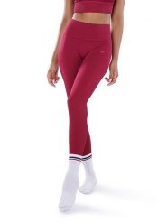 Athleas Legginsy sportowe "Eva" w kolorze czerwonym rozmiar: XS/S. Czerwone legginsy Athleas, s, bez wzorów, z materiału, z podwyższonym stanem, outdoorowe. Za 130.99 zł.
