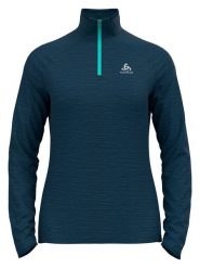 Odlo Koszulka funkcyjna w kolorze granatowym rozmiar: L. Niebieskie t-shirty sportowe ODLO, l, bez wzorów, bez ramiączek, outdoorowe. Za 180.49 zł.