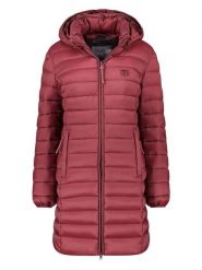 Geographical Norway Płaszcz pikowany "Atikotal" w kolorze bordowym rozmiar: L. Czerwone płaszcze Geographical Norway, l, bez wzorów, bez kaptura. Za 165.31 zł.