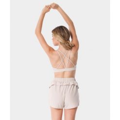 Stanik sportowy crossback dla kobiet Carpatree Balletcore. Brązowe biustonosze sportowe Carpatree, bez wzorów, na fitness i siłownię. Za 139.99 zł.