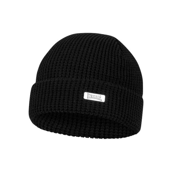 Czapka Lonsdale Horsforth. Czarne czapki zimowe Lonsdale, bez wzorów, klasyczne. Za 125.50 zł.