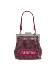 LOVE MOSCHINO Torebka JC4043PP1LLP162A Różowy. Czerwone kopertówki Love Moschino, bez wzorów, z materiału, wizytowe, bez dodatków. Za 479.99 zł.