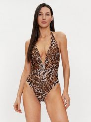Guess Strój kąpielowy E4GJ25 MC04R Brązowy. Brązowe stroje jednoczęściowe Guess, z aplikacjami, z syntetyku. Za 569.99 zł.
