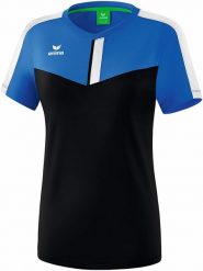 Erima Koszulka sportowa "Squad" w kolorze niebiesko-czarnym rozmiar: 44. Czarne t-shirty sportowe Erima, bez wzorów, z materiału, bez ramiączek, outdoorowe. Za 66.45 zł.