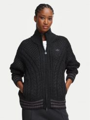 Adidas Kardigan Cable Knit Firebrid Track Top KT2289 Czarny Regular Fit. Czarne swetry adidas, m, bez wzorów, z syntetyku, bez ramiączek. Za 599.99 zł.