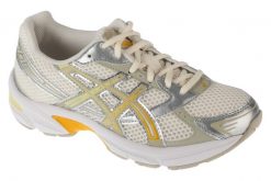 Buty sportowe Sneakersy damskie, Gel-1130. Białe buty treningowe ASICS, bez wzorów, z materiału, przed kostkę, bez zapięcia, trekkingowe. Za 399.99 zł.