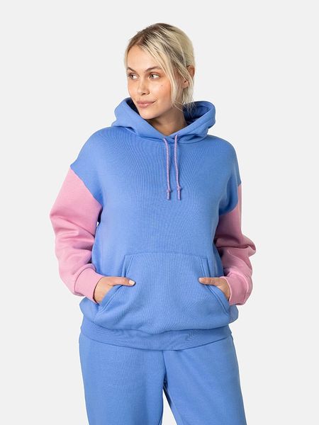 KARI TRAA Bluza "Anelie" w kolorze niebiesko-jasnoróżowym rozmiar: XS. Niebieskie bluzy Kari Traa, xs, bez wzorów, z bawełny, z kapturem. Za 295.99 zł.
