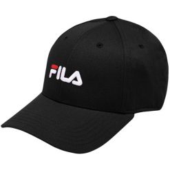 Czapka z daszkiem Fila Brasov 6 czarna. Białe czapki z daszkiem Fila, bez wzorów, z bawełny, sportowe. Za 76.00 zł.