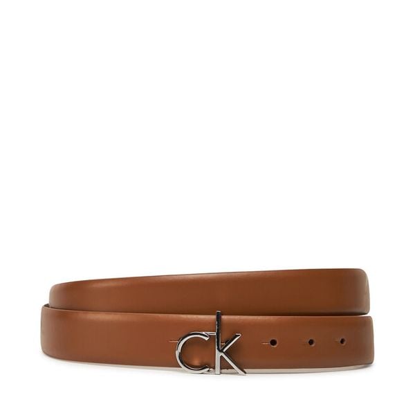Pasek Calvin Klein. Brązowe paski Calvin Klein, bez wzorów. Za 122.99 zł.