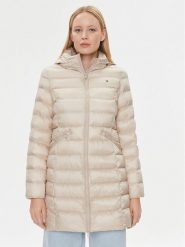 Tommy Hilfiger Kurtka puchowa Global Stripe WW0WW39221 Écru Regular Fit. Kurtki Tommy Hilfiger, na zimę, l, bez wzorów, z puchu, bez kaptura. Za 749.99 zł.