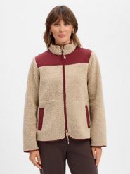 MOS MOSH Damowa kurtka z futerka typu teddy Kobiety beżowy|wielokolorowy, XS. Brązowe kurtki Mos Mosh, xs, bez wzorów, bez kaptura. Za 649.95 zł.
