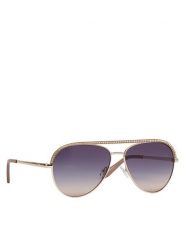 Guess Okulary przeciwsłoneczne GU00271 Złoty. Żółte okulary przeciwsłoneczne Guess, z aplikacjami, metalowe. Za 659.99 zł.
