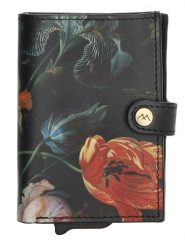 Micmacbags Skórzany portfel w kolorze czarnym - 7 x 10 x 1 cm rozmiar: onesize. Czarne portfele Micmacbags, bez wzorów, z materiału. Za 122.38 zł.