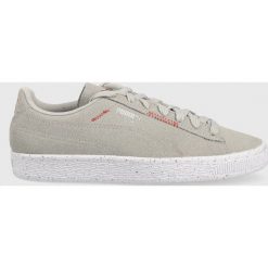 Puma sneakersy Suede RE:Collection kolor szary. Szare buty sportowe lifestyle Puma, bez wzorów, z gumy, sportowe, z okrągłym noskiem, bez zapięcia. Za 399.99 zł.