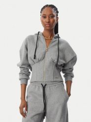 Just Cavalli Bluza 81PAIE22 CF102 Szary Slim Fit. Szare bluzy Just Cavalli, s, bez wzorów, bez kaptura. Za 1,179.00 zł.