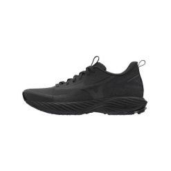 Buty do biegania Mizuno Wave Rider GTX 3. Czarne buty do biegania Mizuno, bez wzorów, z gore-texu, bez zapięcia, do biegania, mizuno wave, gore-tex. Za 529.99 zł.