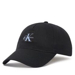 Czapka z daszkiem Calvin Klein. Czarne czapki z daszkiem Calvin Klein, bez wzorów. Za 129.99 zł.