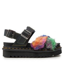 Sandały Dr. Martens. Sandały Dr Martens, bez wzorów, bez obcasa, na płaskiej podeszwie, bez zapięcia. Za 429.99 zł.